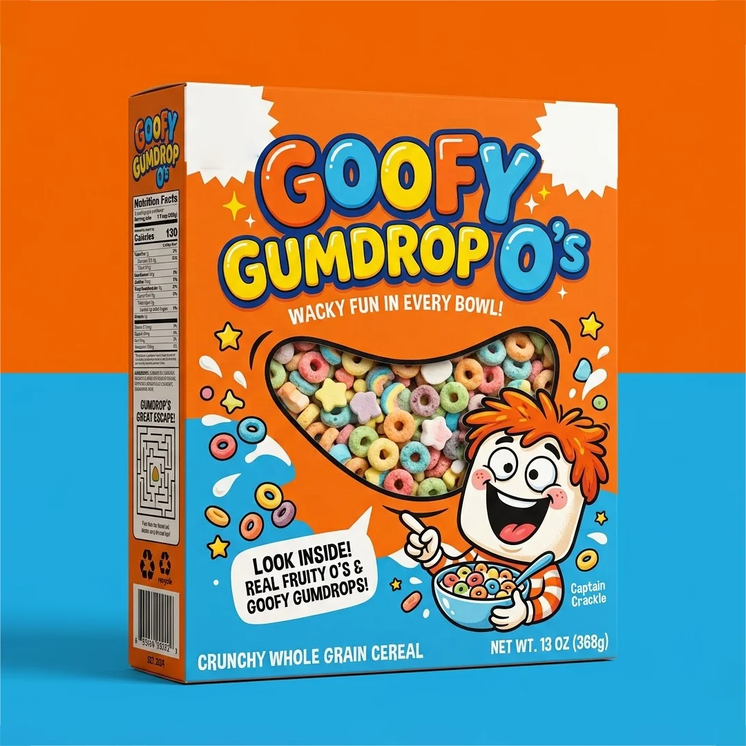 Premium Funny Face Cereal Boxes