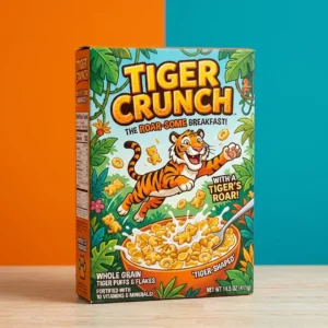 Custom Tiger Cereal Box