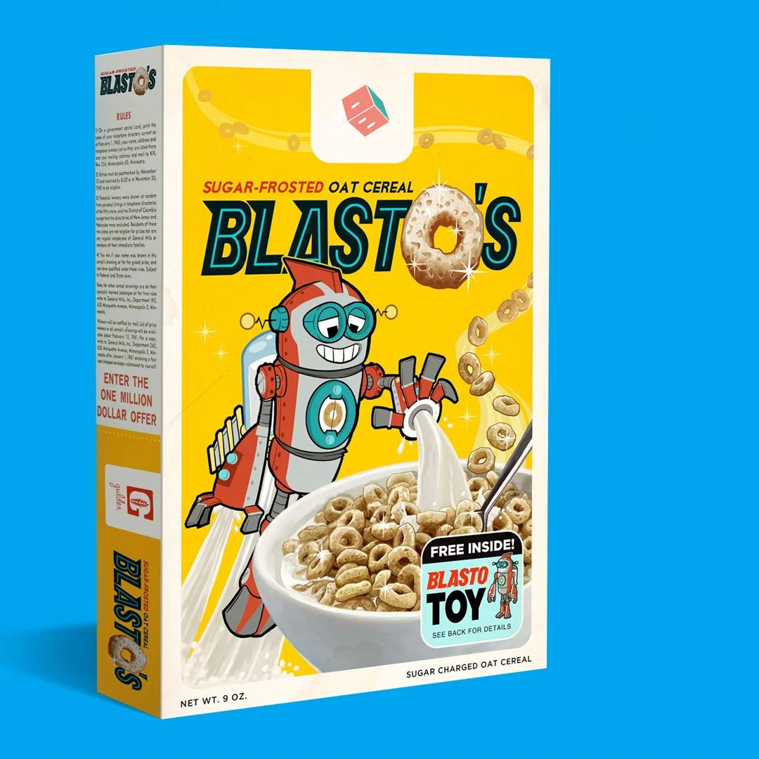 Custom Vintage Cereal Box
