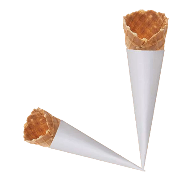 Custom Printed white cone sleeves