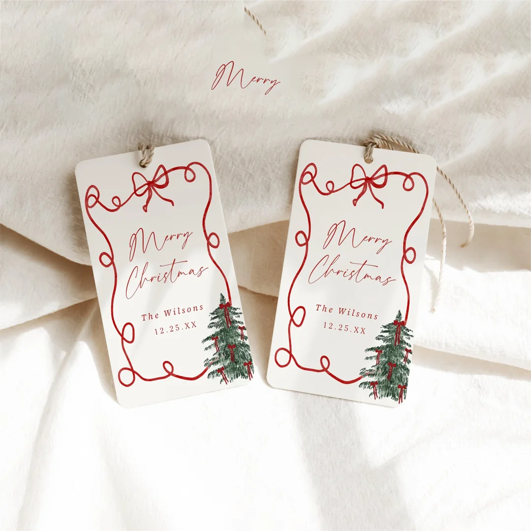 Customized Christmas Tags Wholesale