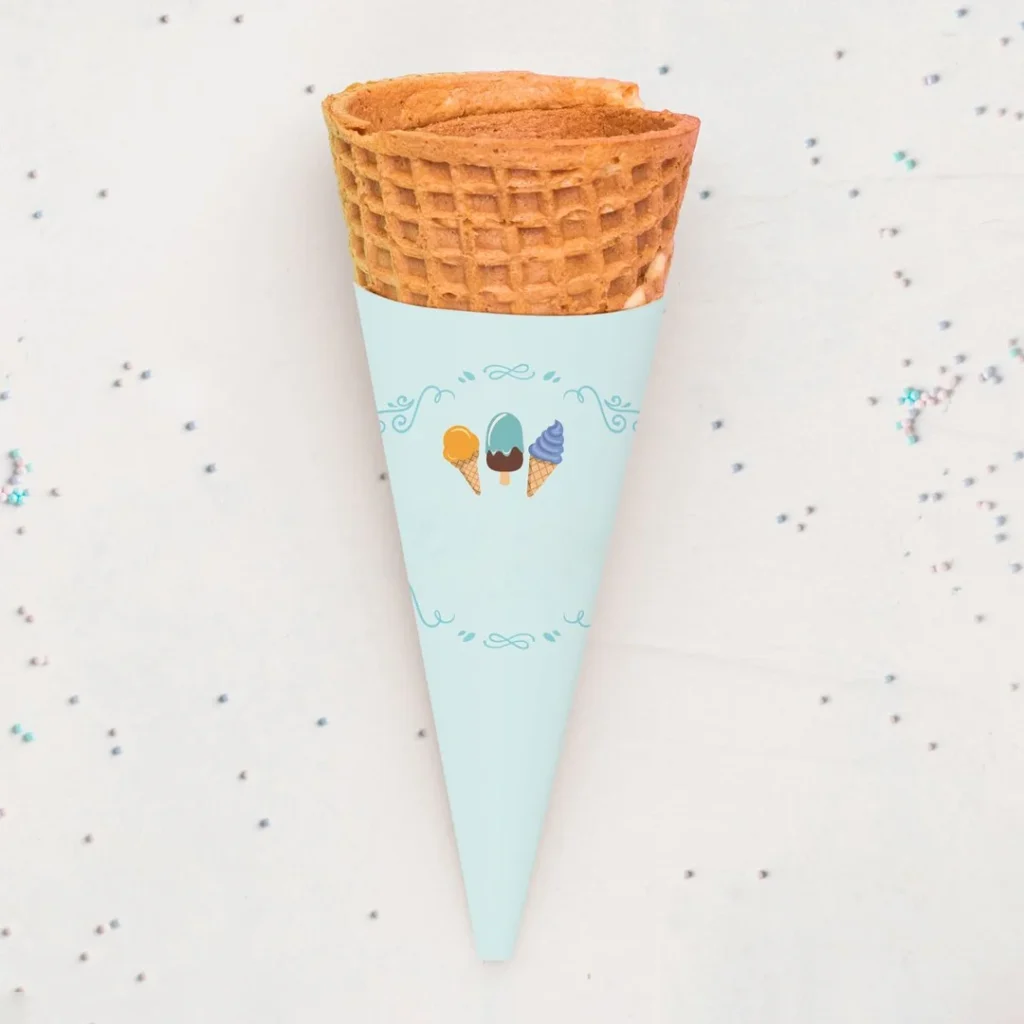 Premium Abstract Design Ice Cream Cone Sleeves