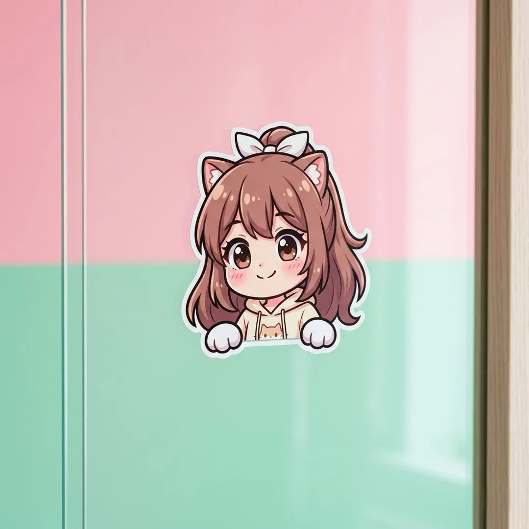 Cute anime Peeker Stickers In Bulk