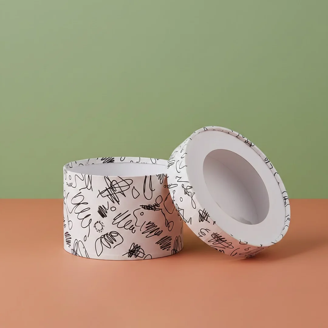 Custom White Round Box