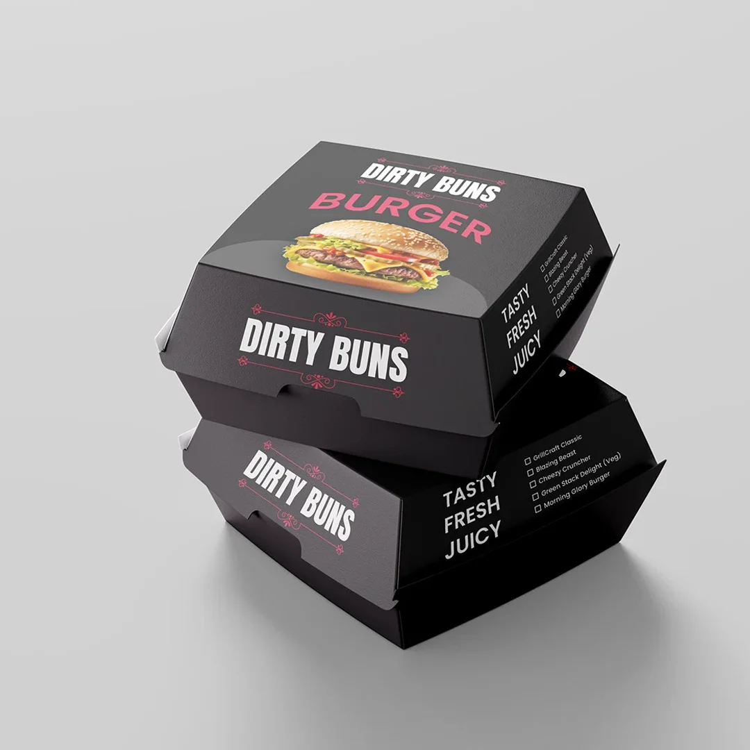 Printed Burger Boxes Wholesale