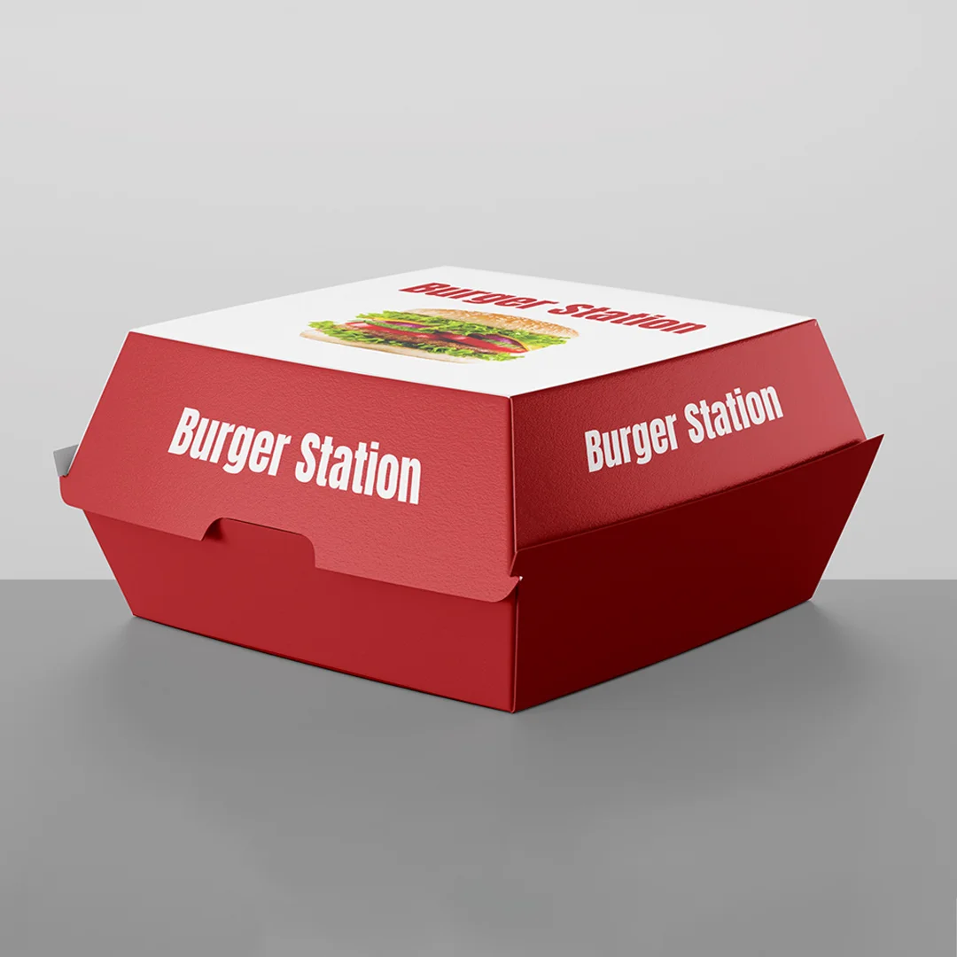 Red Burger Boxes USA