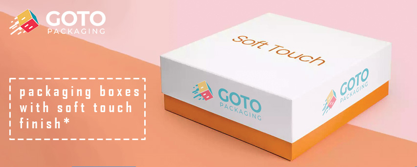 packaging boxes with soft touch finish