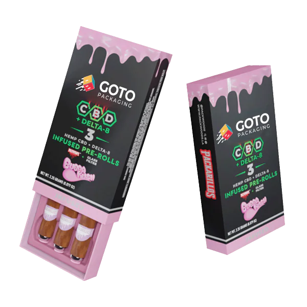 Custom-printed-Delta-8-Pre-Roll-packaging