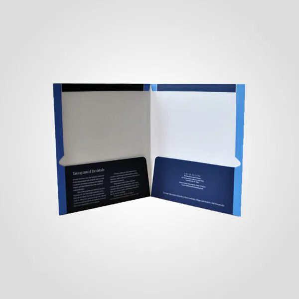Custom printed 6 x 9 Pocket Folder