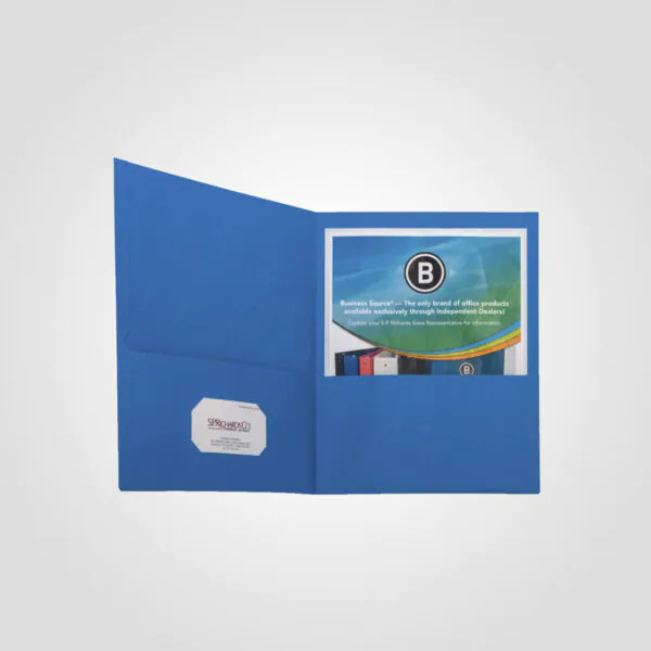Custom printed 6 x 9 Pocket Folders no minimum