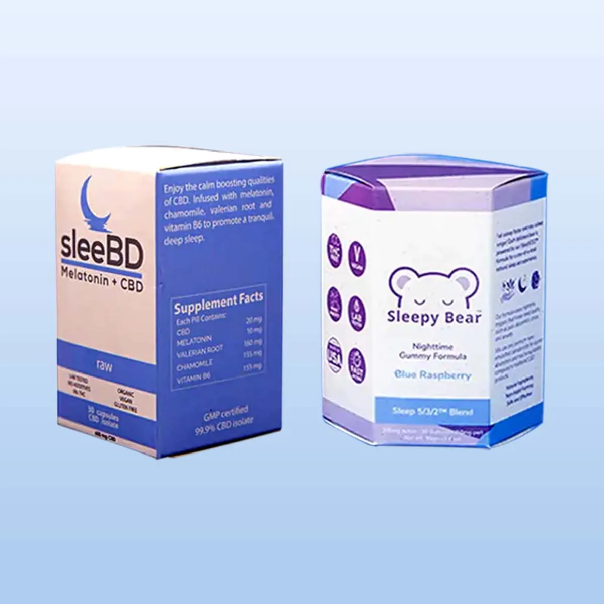 CBD Dissolvable Sleep Tablets Boxes USA