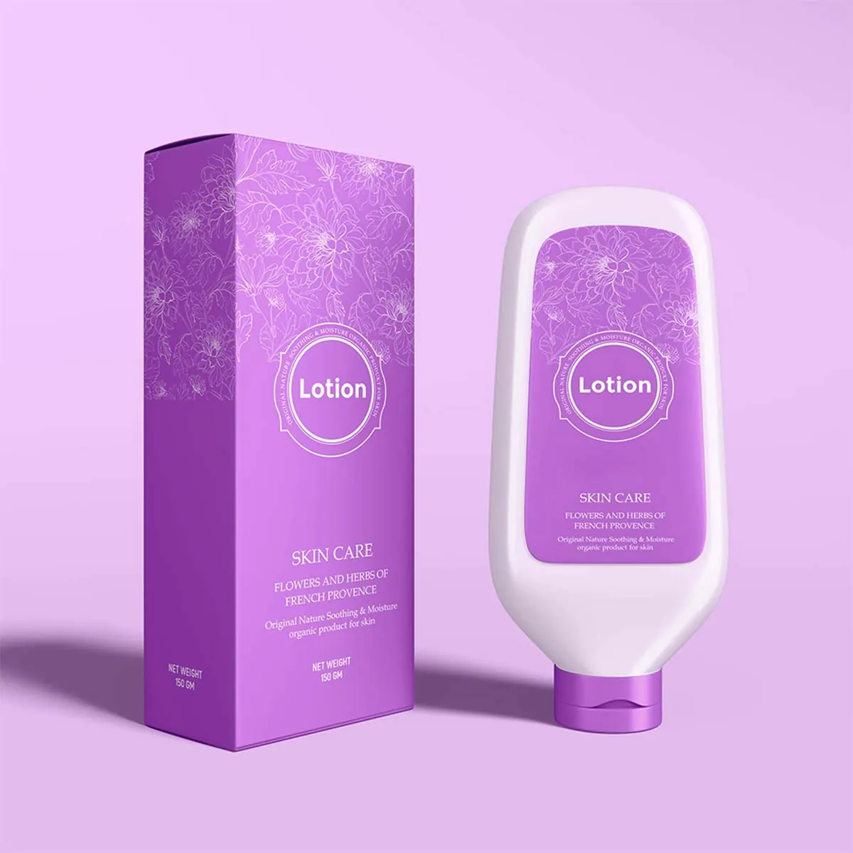 Custom Metalized Lotion Box USA