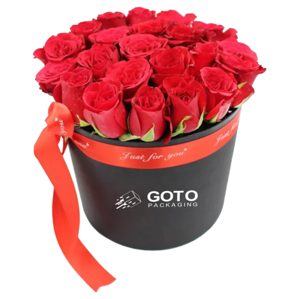 Printed Round Flower Box