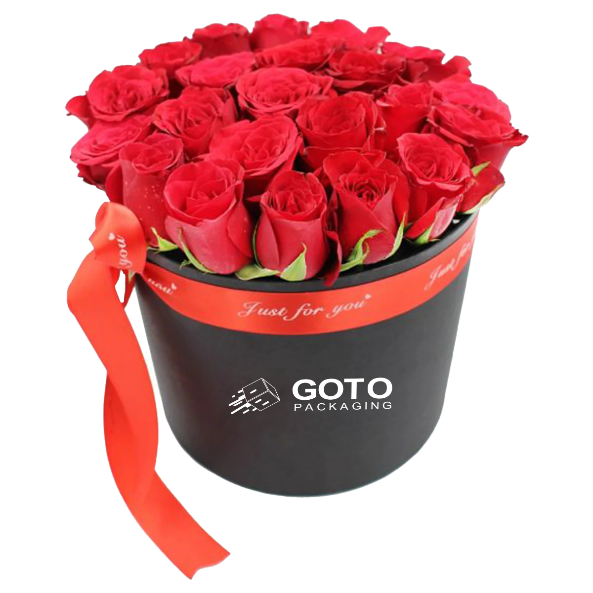 Printed Round Flower Box